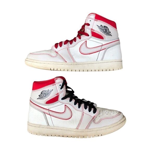2018 Nike Air Jordan 1 Retro High OG Phantom Gym Red Size 9 - Picture 1 of 16